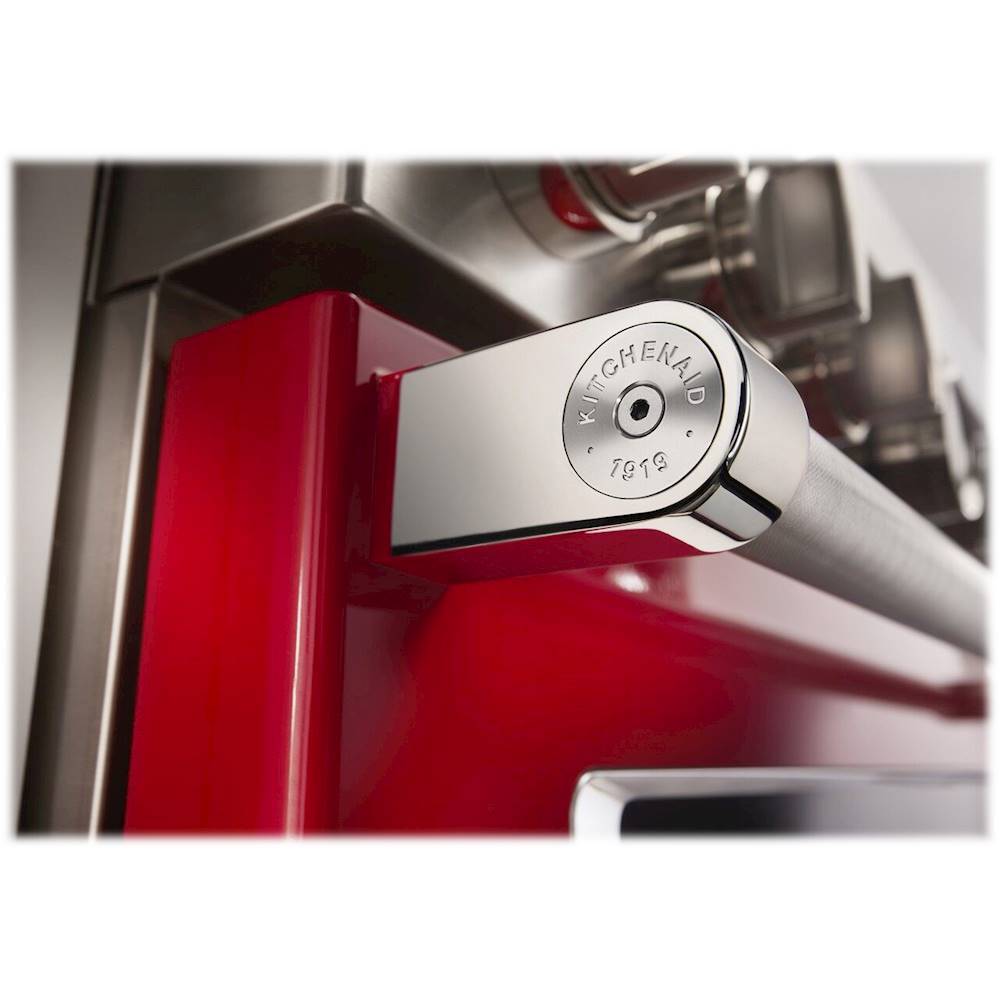 Alt View 15. KitchenAid - 5.1 Cu. Ft. Freestanding Dual Fuel True Convection Range with Self-Cleaning - Passion Red.