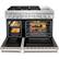 Alt View 12. KitchenAid - Commercial-Style 6.3 Cu. Ft. Freestanding Double Oven Dual-Fuel True Convection Range with Self-Cleaning - Milkshake.