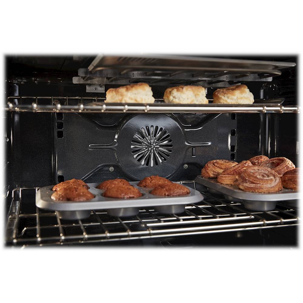 Alt View 16. KitchenAid - 5.1 Cu. Ft. Freestanding Dual Fuel True Convection Range with Self-Cleaning - Milkshake.