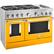Angle. KitchenAid - 6.3 Cu. Ft. Freestanding Double Oven Dual Fuel True Convection Range with Self-Cleaning - Yellow Pepper.