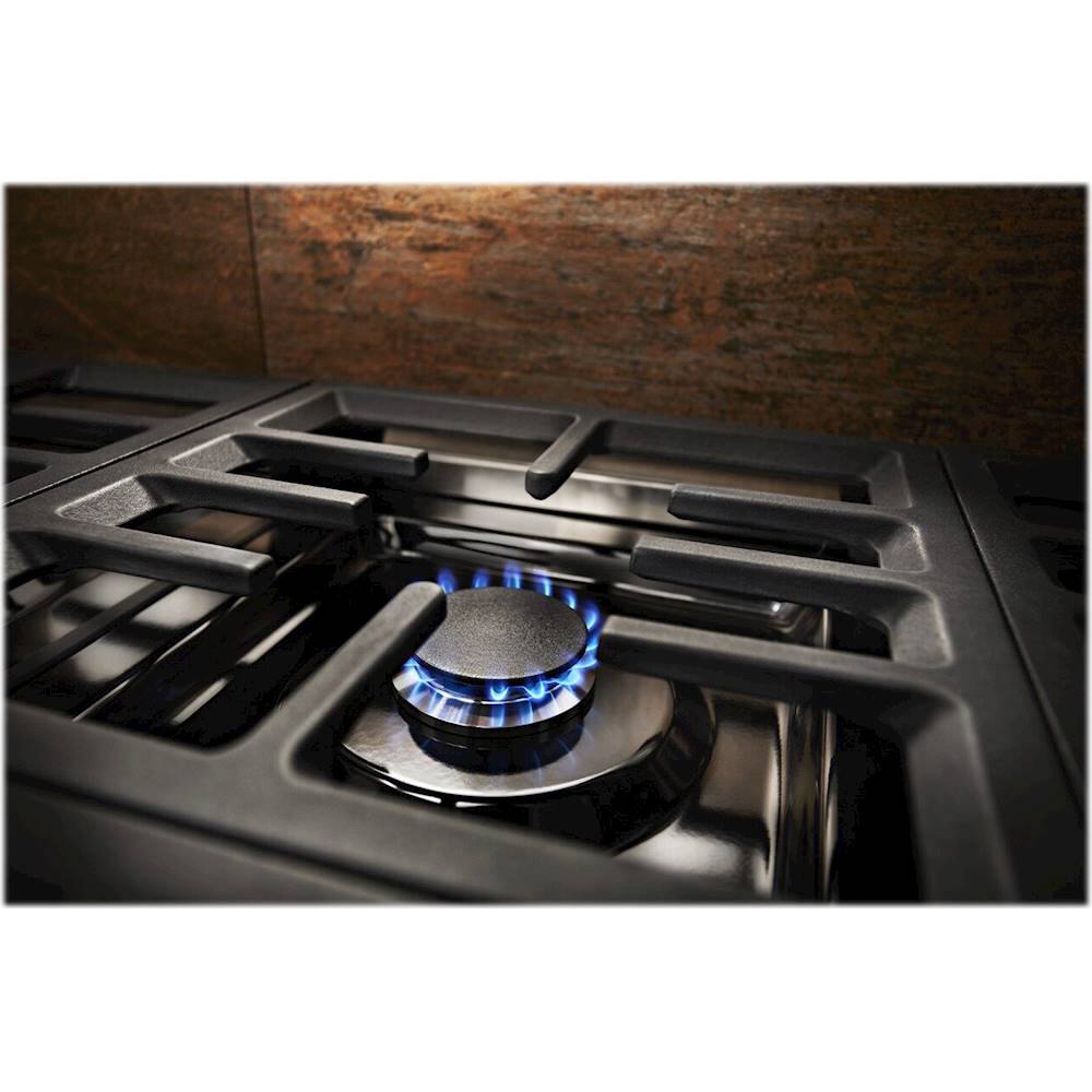 Alt View 17. KitchenAid - Commercial-Style 6.3 Cu. Ft. Freestanding Double Oven Dual-Fuel True Convection Range with Self-Cleaning - Yellow Pepper.