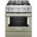 Front Zoom. KitchenAid - Commercial-Style 4.1 Cu. Ft. Slide-In Gas True Convection Range with Self-Cleaning - Avocado cream.