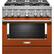 Front. KitchenAid - 5.1 Cu. Ft. Freestanding Dual Fuel True Convection Range with Self-Cleaning - Scorched Orange.
