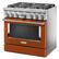 Alt View 15. KitchenAid - 5.1 Cu. Ft. Freestanding Dual Fuel True Convection Range with Self-Cleaning - Scorched Orange.
