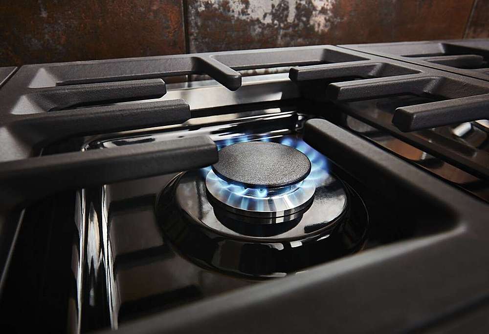 Alt View 26. KitchenAid - 5.1 Cu. Ft. Freestanding Dual Fuel True Convection Range with Self-Cleaning - Scorched Orange.