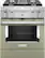 Front. KitchenAid - 4.1 Cu. Ft. Freestanding Dual Fuel True Convection Range with Self-Cleaning - Avocado Cream.
