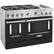 Angle. KitchenAid - Commercial-Style 6.3 Cu. Ft. Freestanding Double Oven Dual-Fuel True Convection Range with Self-Cleaning - Imperial Black.