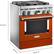 Alt View 12. KitchenAid - 4.1 Cu. Ft. Freestanding Dual-Fuel True Convection Range with Self-Cleaning - Scorched Orange.