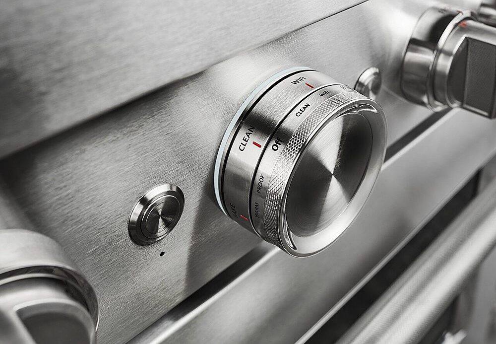 Alt View 21. KitchenAid - 5.1 Cu. Ft. Freestanding Dual Fuel True Convection Range with Self-Cleaning - Stainless steel.