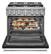 Alt View 19. KitchenAid - 5.1 Cu. Ft. Freestanding Dual Fuel True Convection Range with Self-Cleaning - Imperial Black.