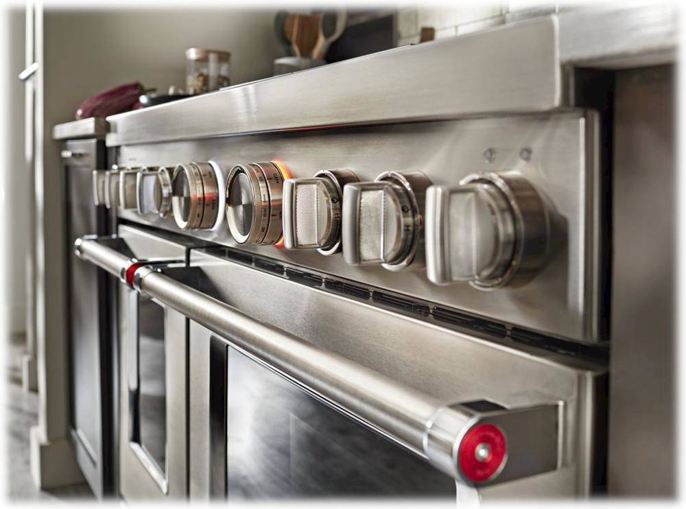 Alt View 11. KitchenAid - 6.3 Cu. Ft. Freestanding Double-Oven Gas True Convection Range with Self-Cleaning - Stainless steel.