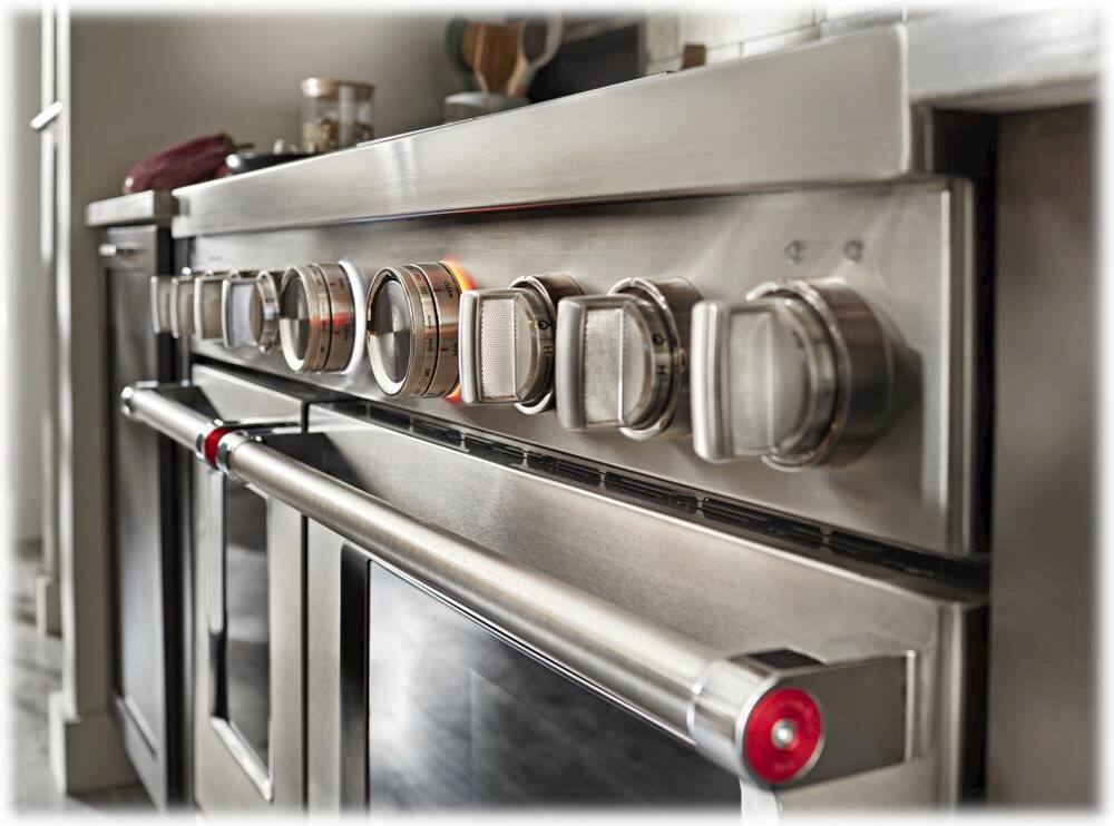 Alt View 11. KitchenAid - 6.3 Cu. Ft. Freestanding Double-Oven Gas True Convection Range with Self-Cleaning - Stainless steel.