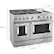 Alt View 12. KitchenAid - 6.3 Cu. Ft. Freestanding Double-Oven Gas True Convection Range with Self-Cleaning - Stainless steel.