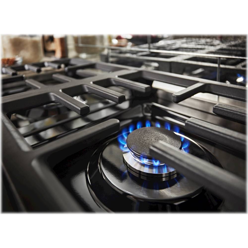 Alt View 18. KitchenAid - 6.3 Cu. Ft. Freestanding Double-Oven Gas True Convection Range with Self-Cleaning - Stainless steel.