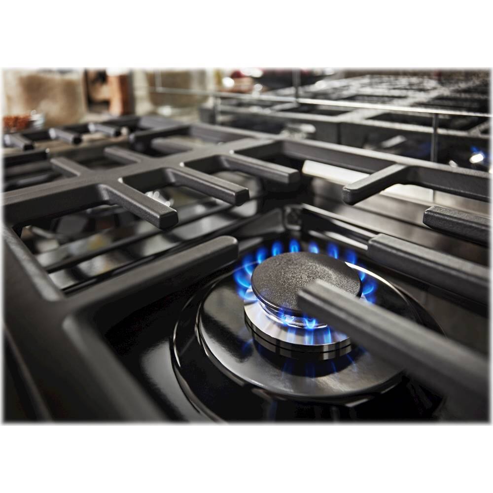 Alt View 18. KitchenAid - 6.3 Cu. Ft. Freestanding Double-Oven Gas True Convection Range with Self-Cleaning - Stainless steel.