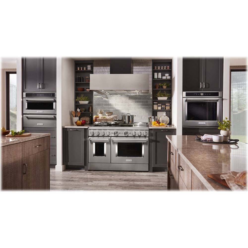 Alt View 21. KitchenAid - 6.3 Cu. Ft. Freestanding Double-Oven Gas True Convection Range with Self-Cleaning - Stainless steel.