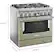 Alt View 12. KitchenAid - 5.1 Cu. Ft. Freestanding Dual Fuel True Convection Range with Self-Cleaning - Avocado Cream.