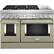 Front. KitchenAid - Commercial-Style 6.3 Cu. Ft. Freestanding Double Oven Dual-Fuel True Convection Range with Self-Cleaning - Avocado Cream.