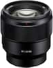 Front. Sony - FE 85mm f/1.8 Telephoto Prime Lens for E-mount Cameras - Black.
