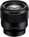 Front Zoom. Sony - FE 85mm f/1.8 Telephoto Prime Lens for E-mount Cameras.
