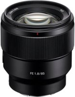 Sony - FE 85mm f/1.8 Telephoto Prime Lens for E-mount Cameras - Black - Front_Zoom