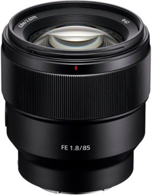 Sony - FE 85mm f/1.8 Telephoto Prime Lens for E-mount Cameras - Black