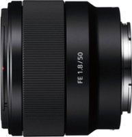 Sony - FE 50mm f/1.8 Standard Prime Lens for E-mount Cameras - Black - Front_Zoom