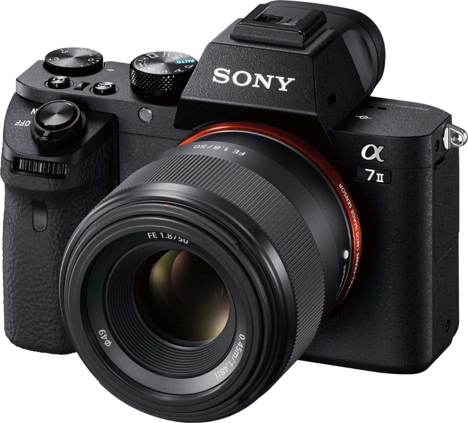 Sony FE 50mm f/1.8 Standard Prime Lens for E-mount Cameras Black 