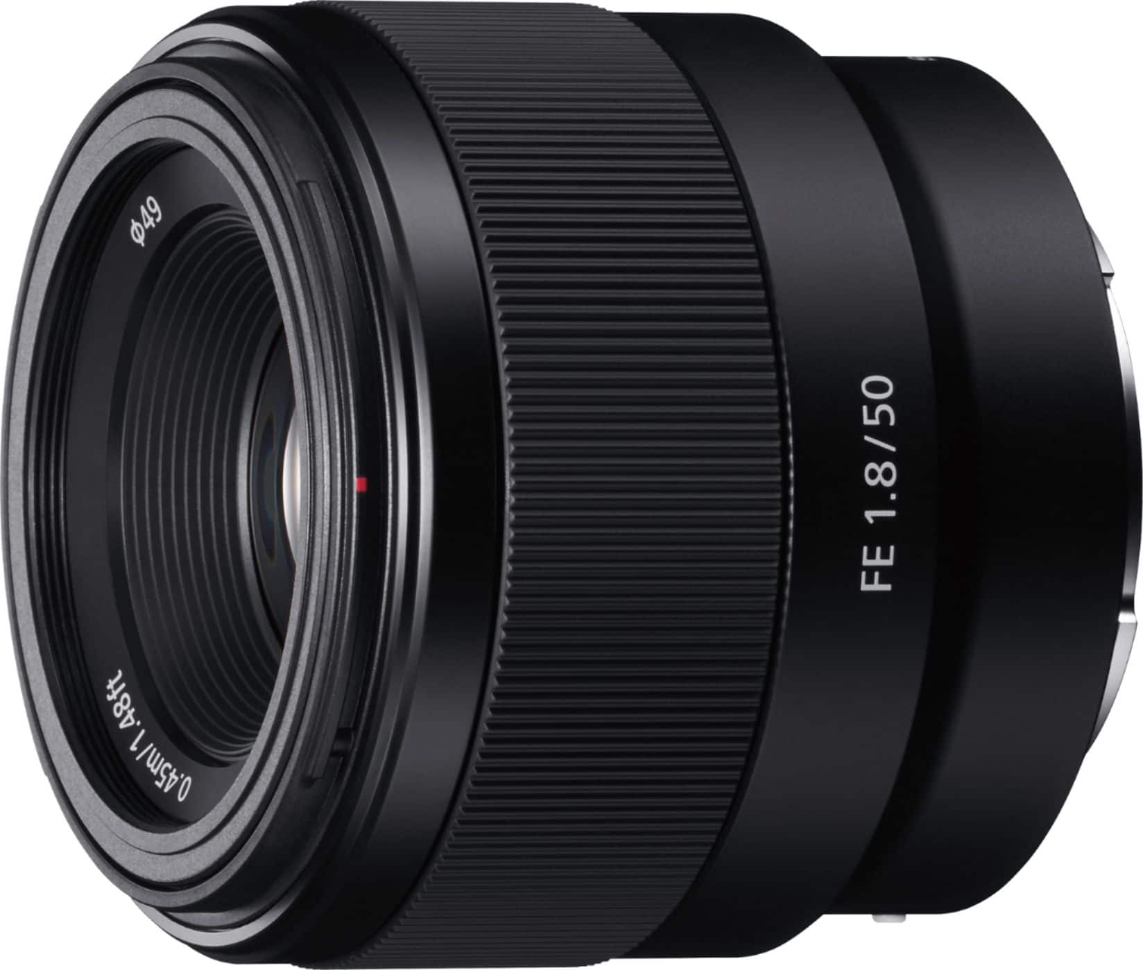 Left. Sony - FE 50mm f/1.8 Standard Prime Lens for E-mount Cameras - Black.
