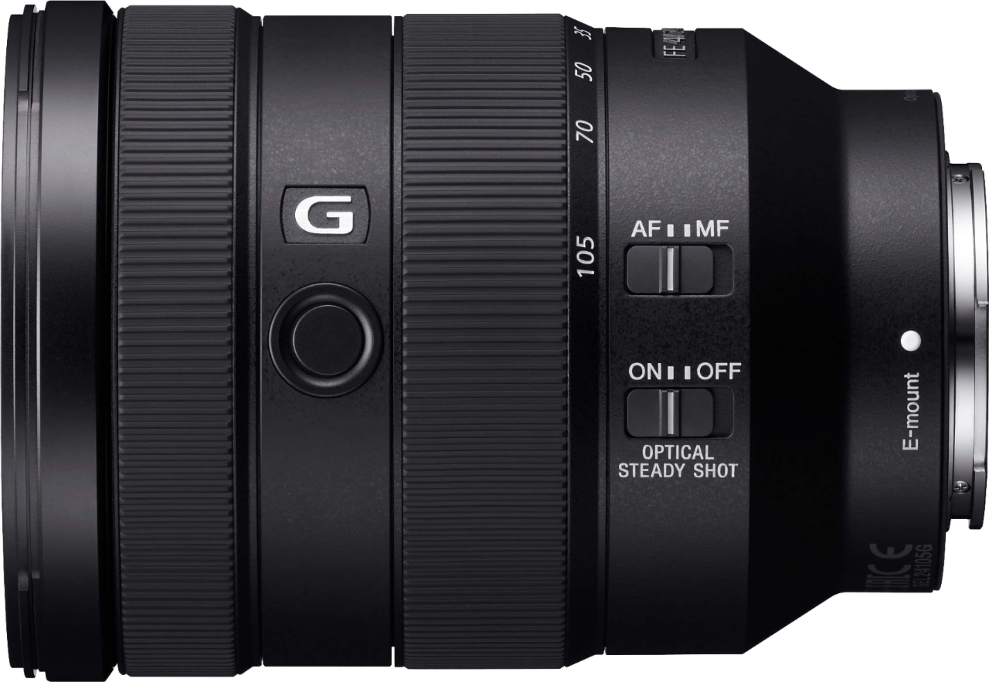 Alt View 11. Sony - G 24-105mm f/4 G OSS Standard Zoom Lens for E-mount Cameras - Black.