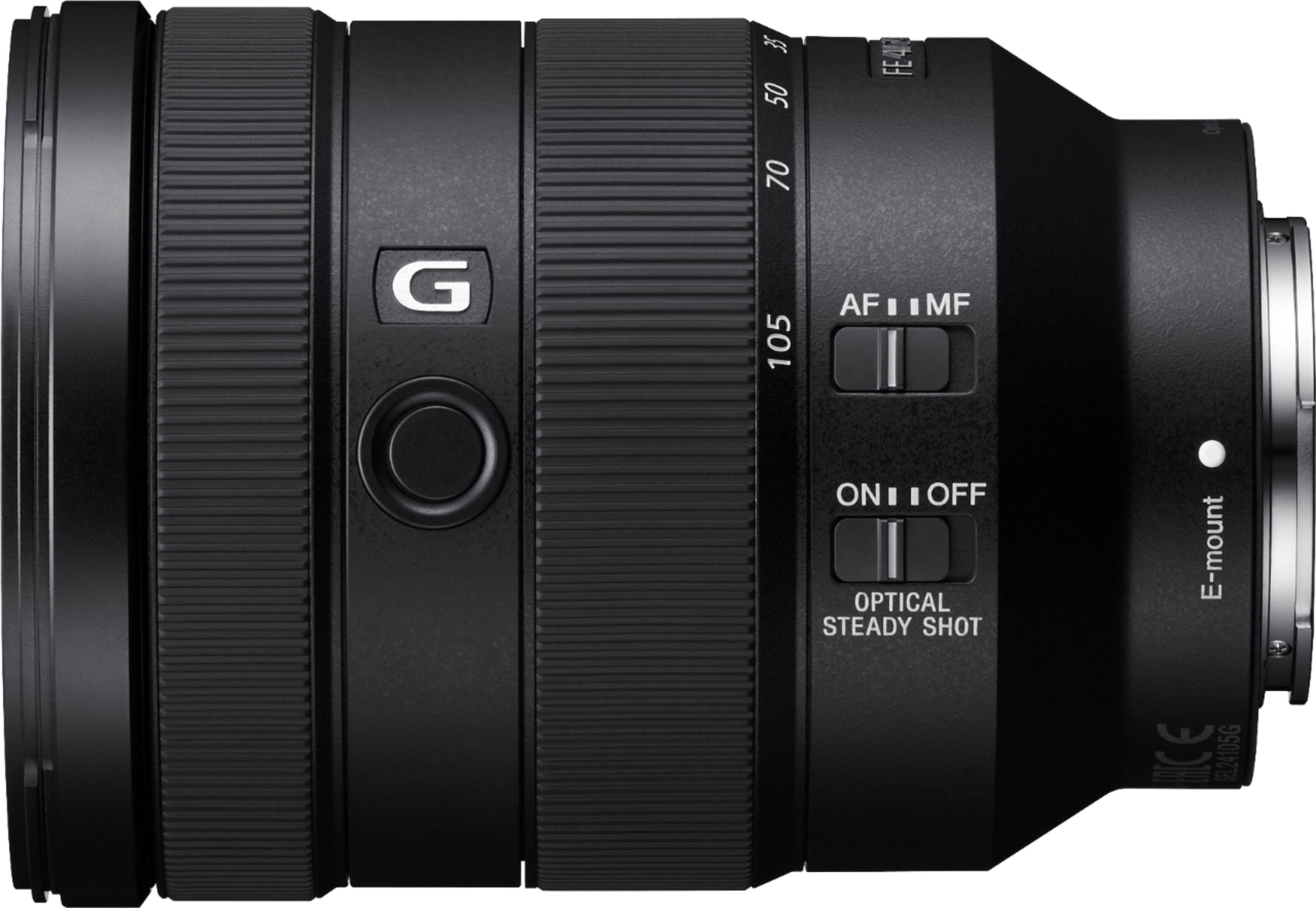 Alt View 11. Sony - G 24-105mm f/4 G OSS Standard Zoom Lens for E-mount Cameras - Black.