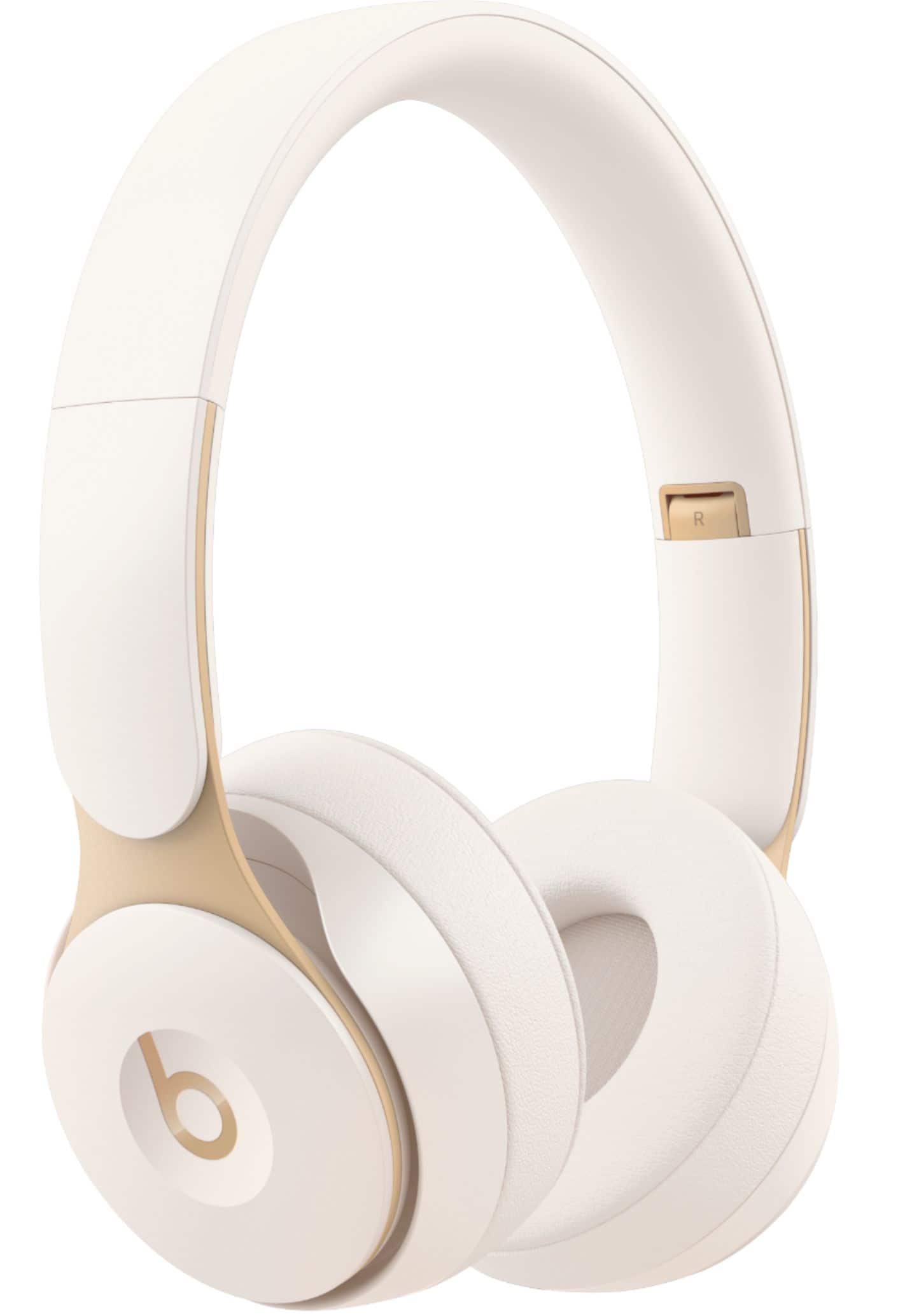 Front. Beats - Solo Pro Wireless Noise Cancelling On-Ear Headphones - Ivory.