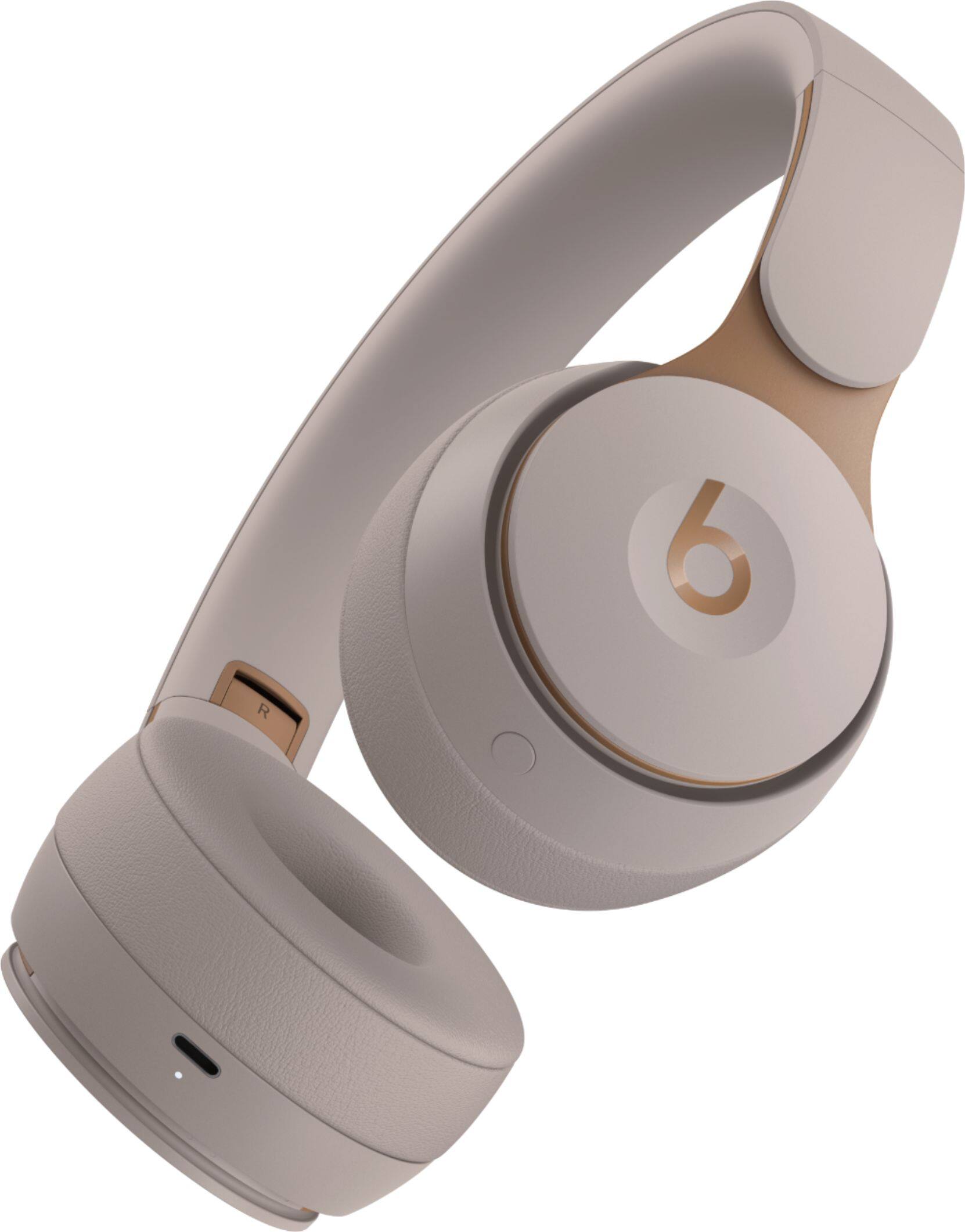Alt View 13. Beats - Solo Pro Wireless Noise Cancelling On-Ear Headphones - Gray.