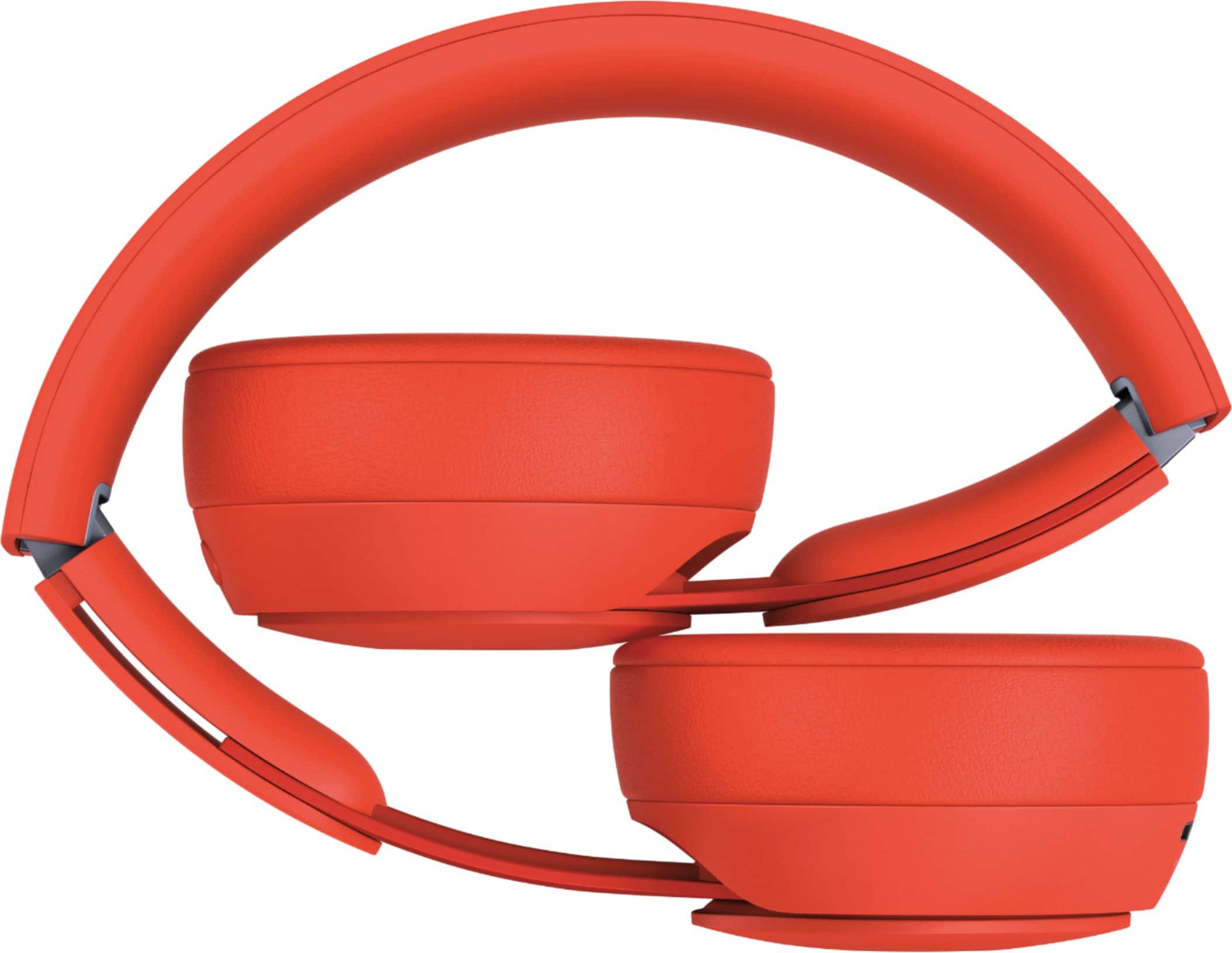 Alt View 12. Beats - Solo Pro More Matte Collection Wireless Noise Cancelling On-Ear Headphones - Red.