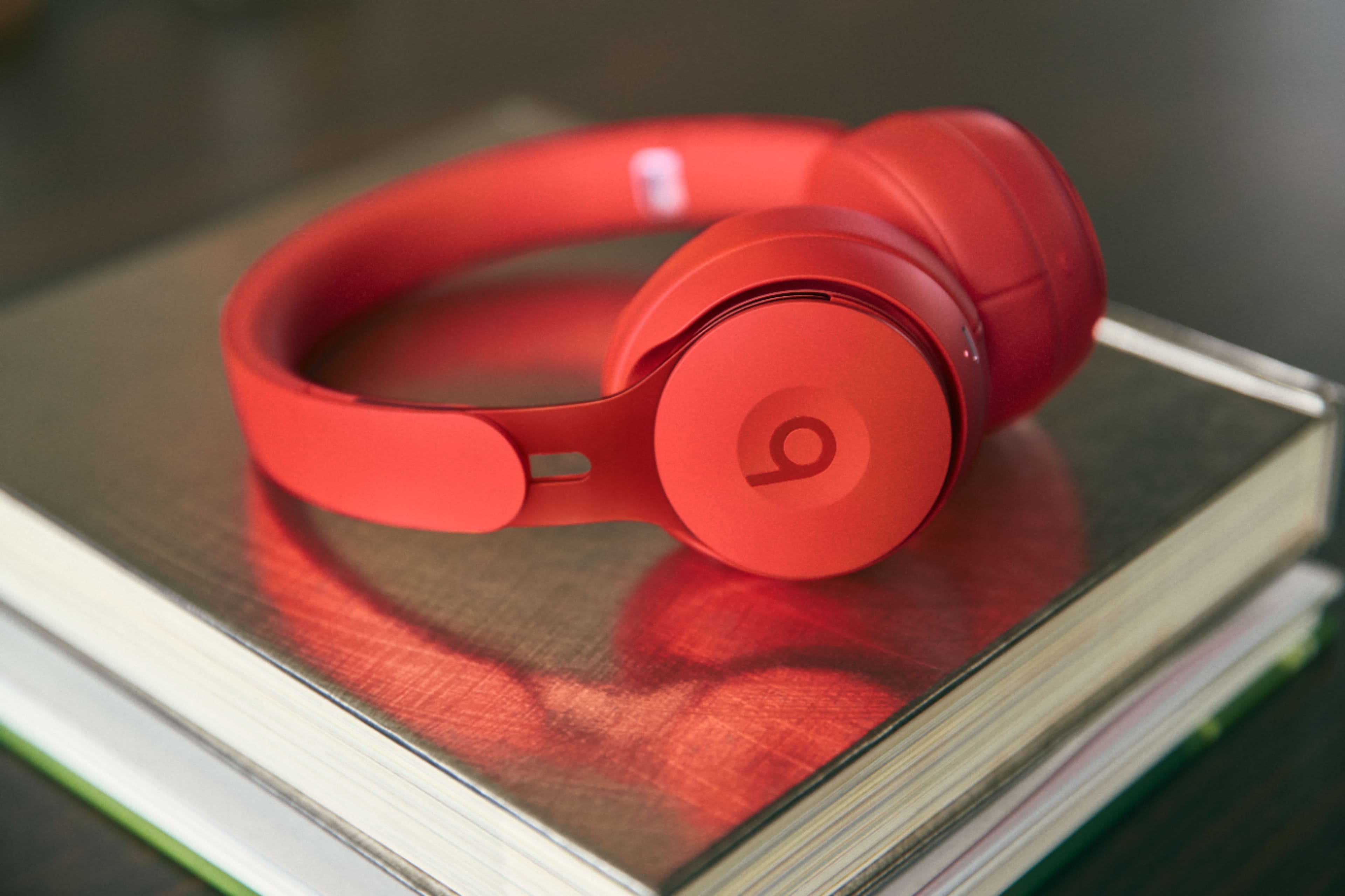 Alt View 20. Beats - Solo Pro More Matte Collection Wireless Noise Cancelling On-Ear Headphones - Red.