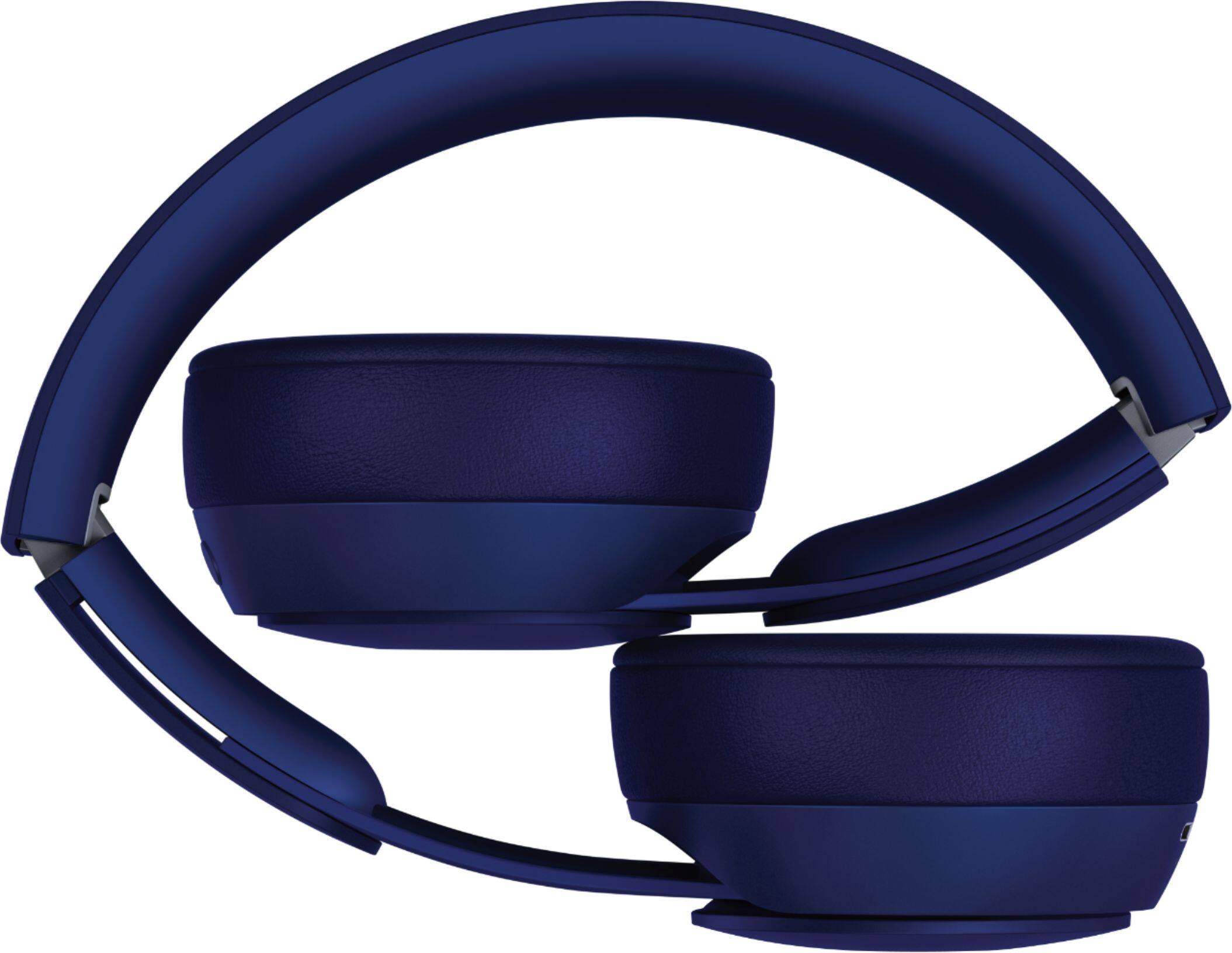 Alt View 12. Beats - Solo Pro More Matte Collection Wireless Noise Cancelling On-Ear Headphones - Dark Blue.