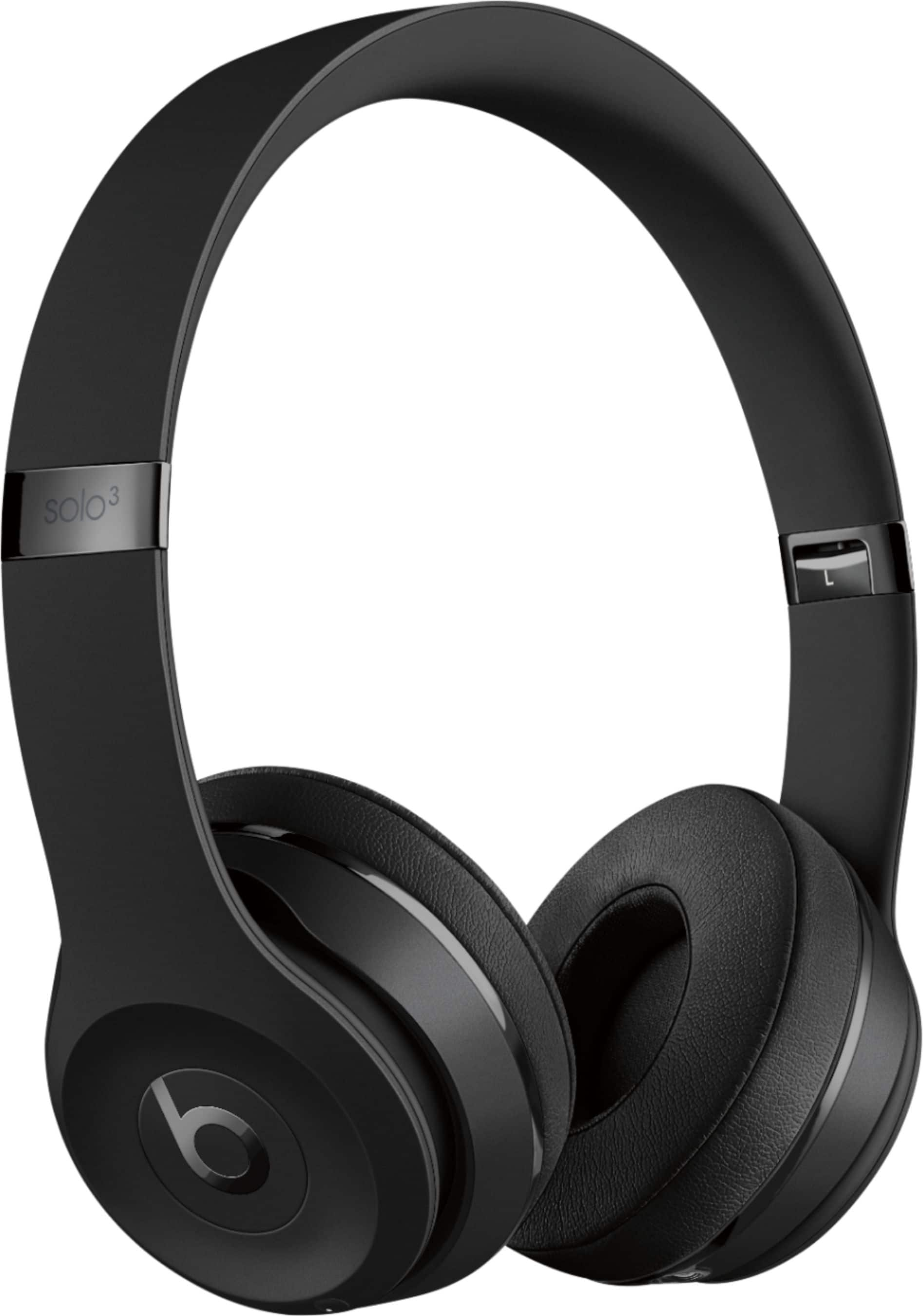 Beats Solo³ Wireless On-Ear Headphones Matte Black MX432LL/A - Best Buy