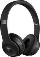 Beats by Dr. Dre - Solo³ The Beats Icon Collection Wireless On-Ear Headphones - Matte Black - Front_Zoom