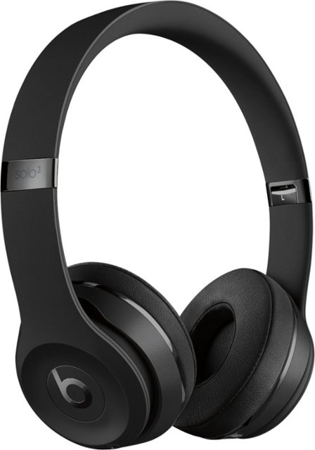 Front Zoom. Beats - Solo³ Wireless On-Ear Headphones - Matte Black.