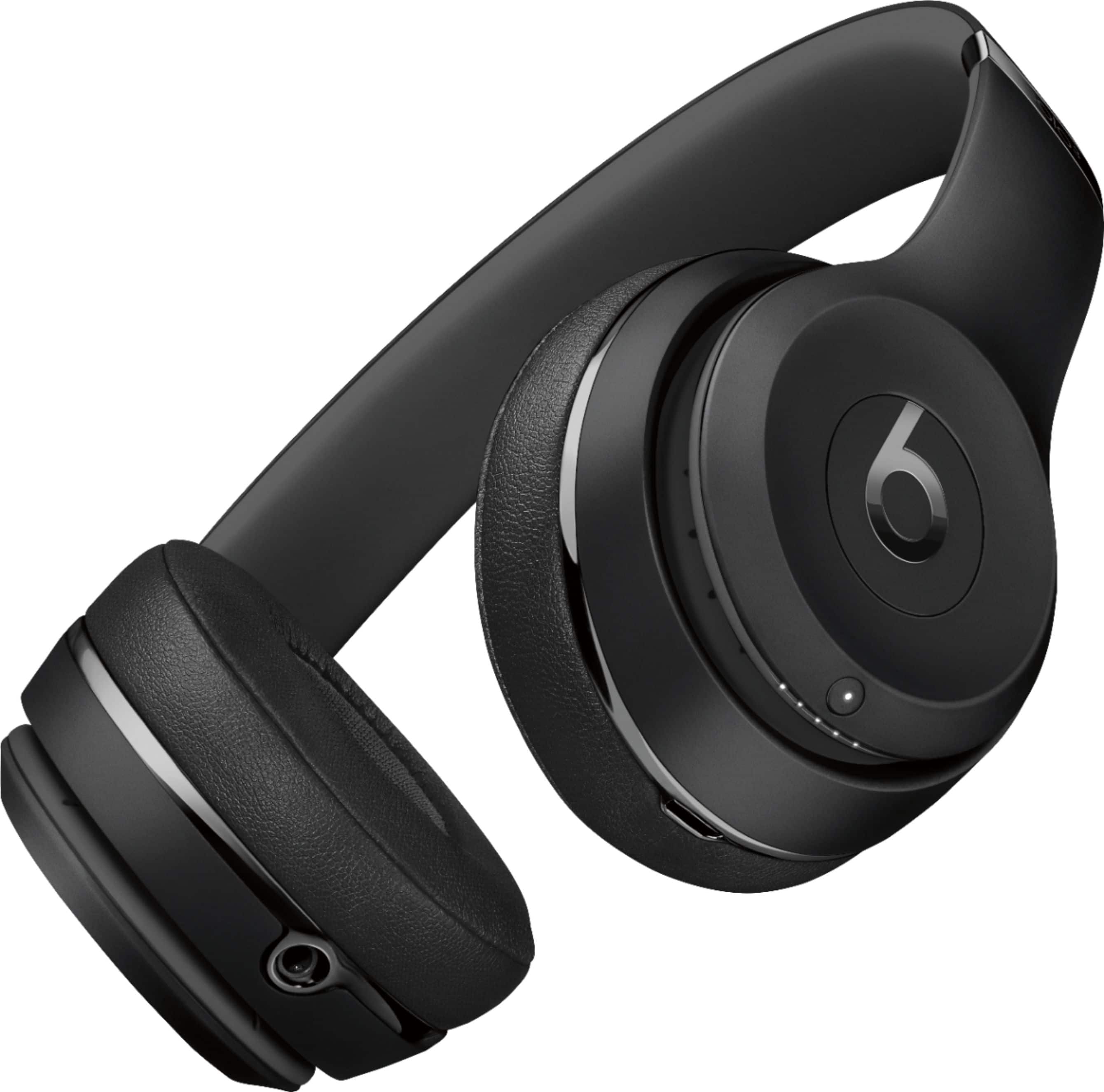 Alt View 13. Beats - Solo³ Wireless On-Ear Headphones - Matte Black.