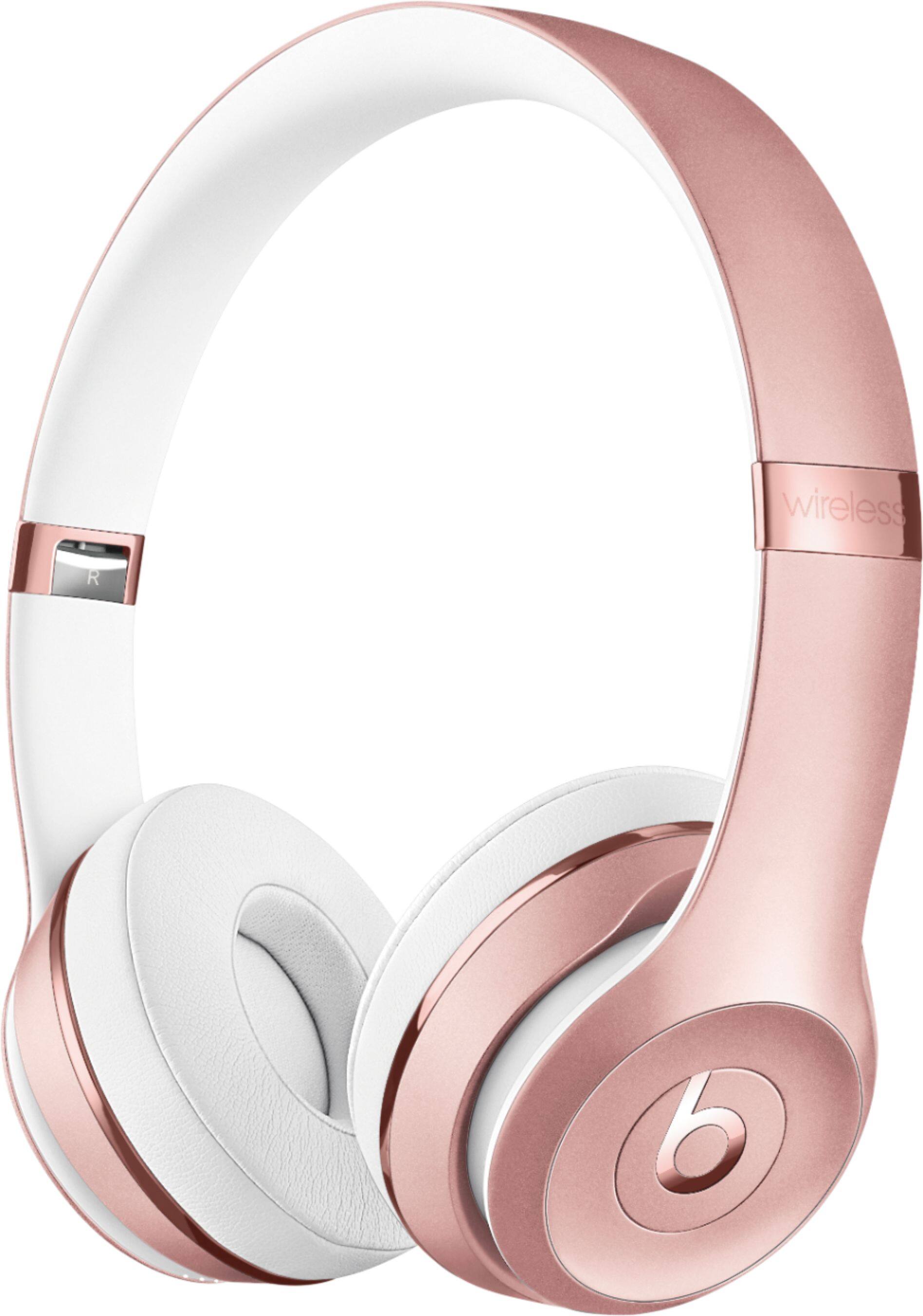 Alt View 11. Beats - Solo³ Wireless On-Ear Headphones - Rose Gold.