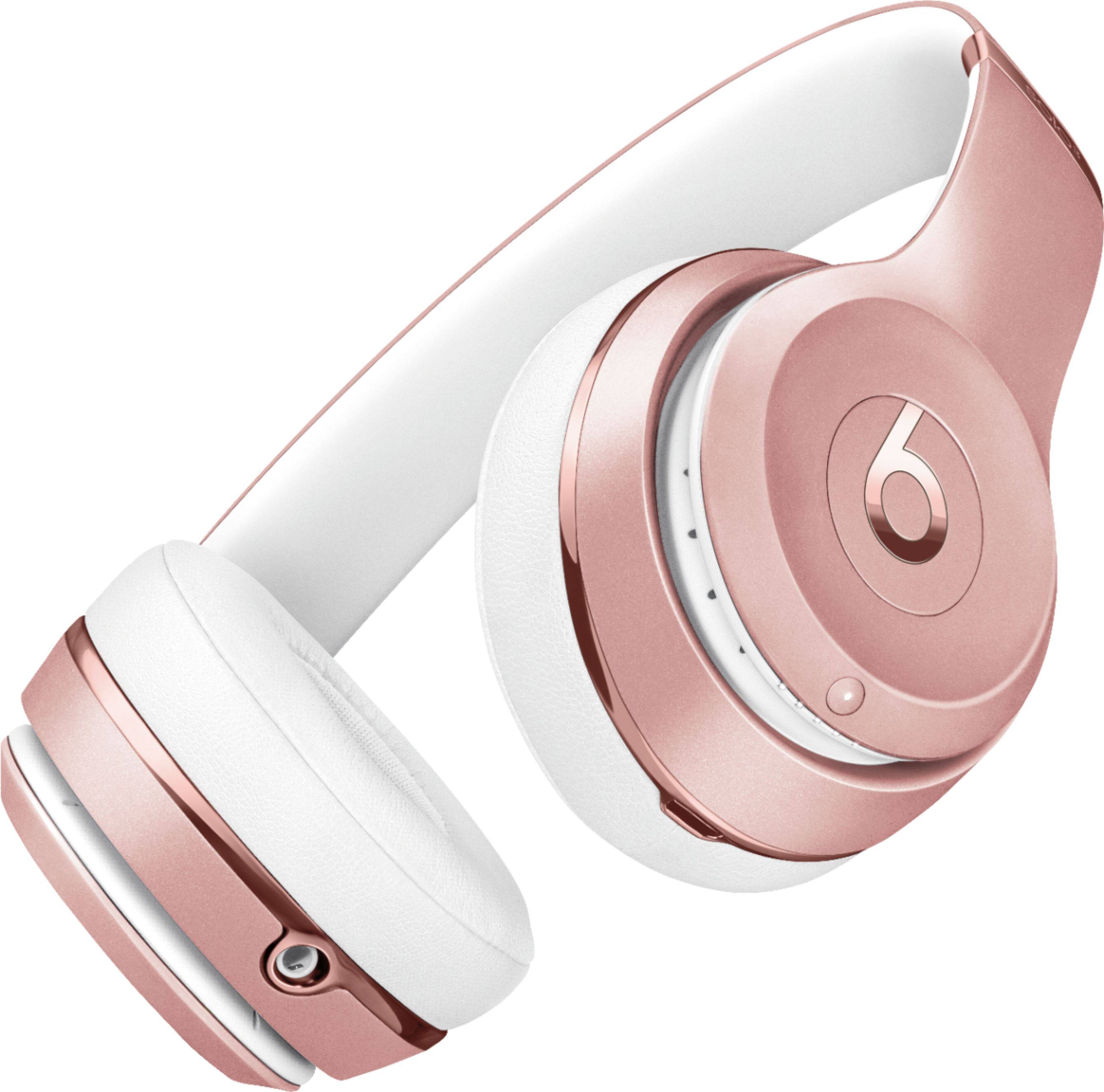 Alt View 13. Beats - Solo³ Wireless On-Ear Headphones - Rose Gold.