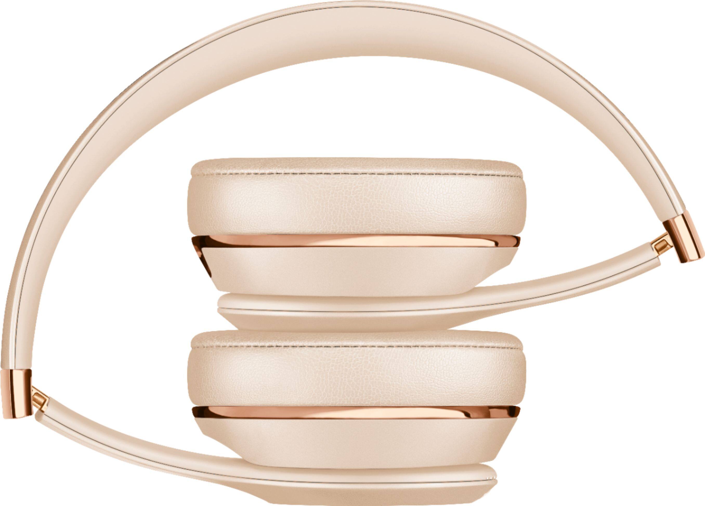 Alt View 12. Beats - Solo³ The Beats Icon Collection Wireless On-Ear Headphones - Satin Gold.