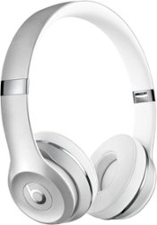 Beats by Dr. Dre - Solo³ The Beats Icon Collection Wireless On-Ear Headphones - Satin Silver - Front_Zoom