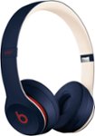 Front Zoom. Beats by Dr. Dre - Solo³ Beats Club Collection Wireless On-Ear Headphones - Club Navy.
