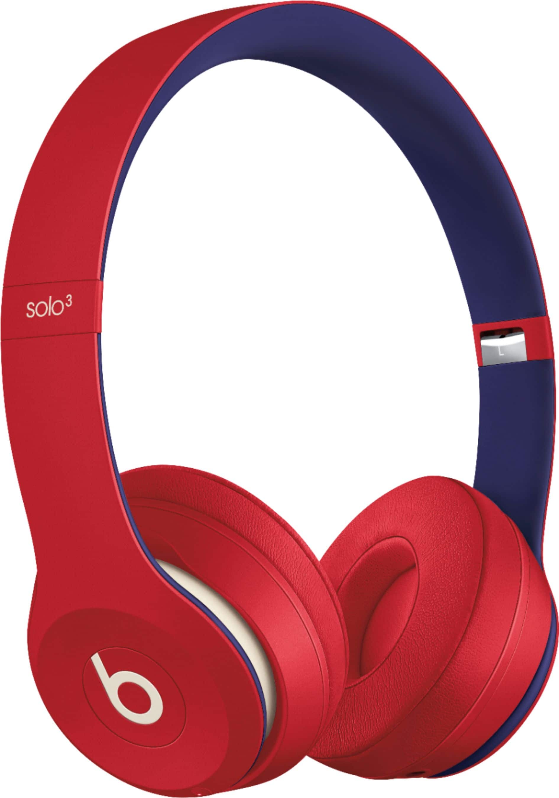 Front. Beats - Solo³ Beats Club Collection Wireless On-Ear Headphones - Club Red.