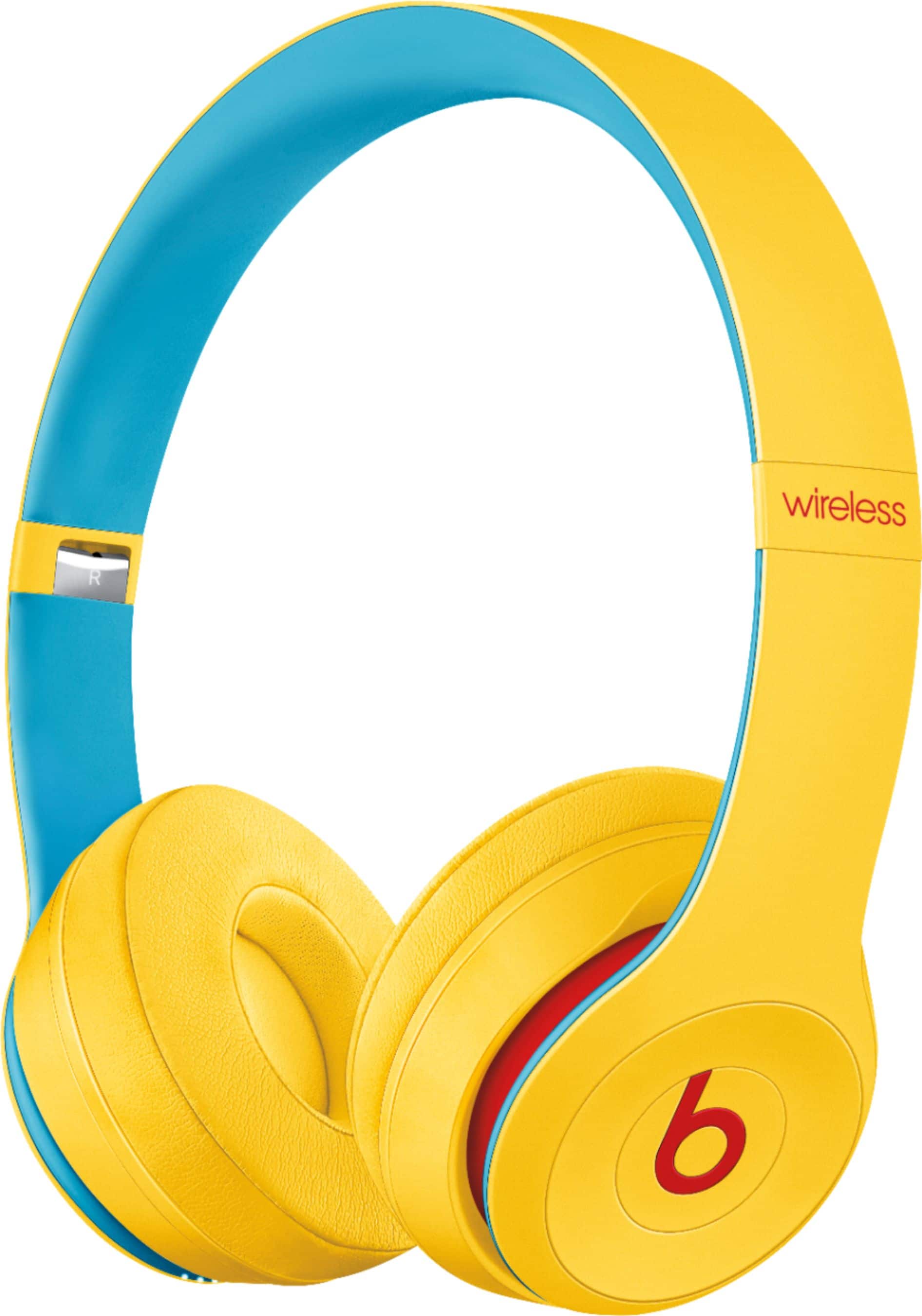 Alt View 11. Beats - Solo³ Beats Club Collection Wireless On-Ear Headphones - Club Yellow.