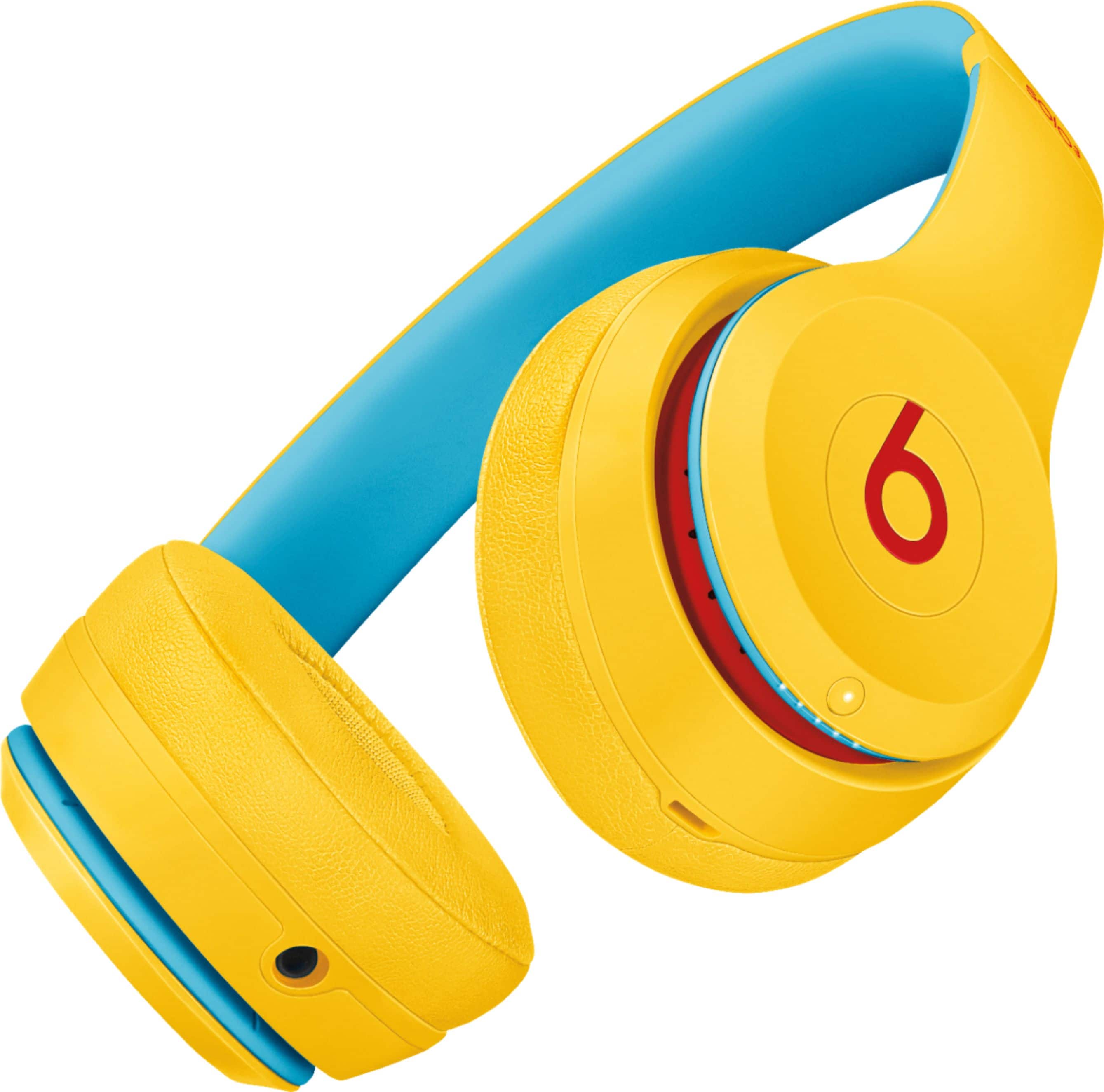 Alt View 13. Beats - Solo³ Beats Club Collection Wireless On-Ear Headphones - Club Yellow.