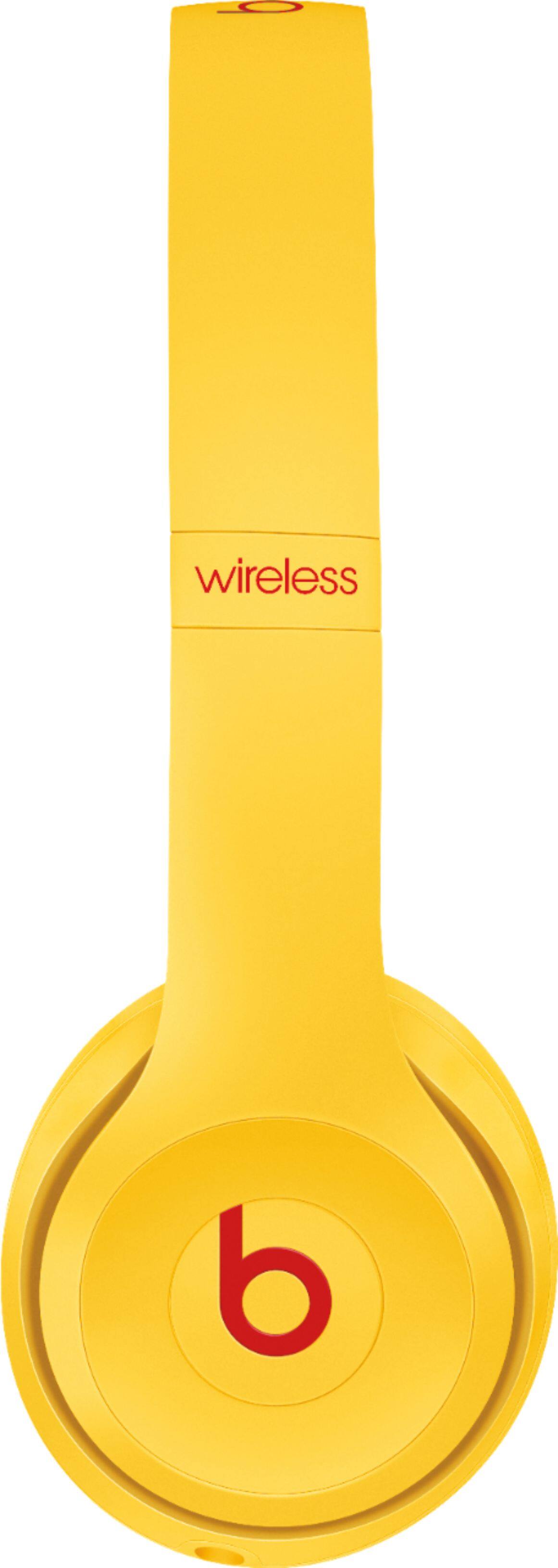 Alt View 14. Beats - Solo³ Beats Club Collection Wireless On-Ear Headphones - Club Yellow.