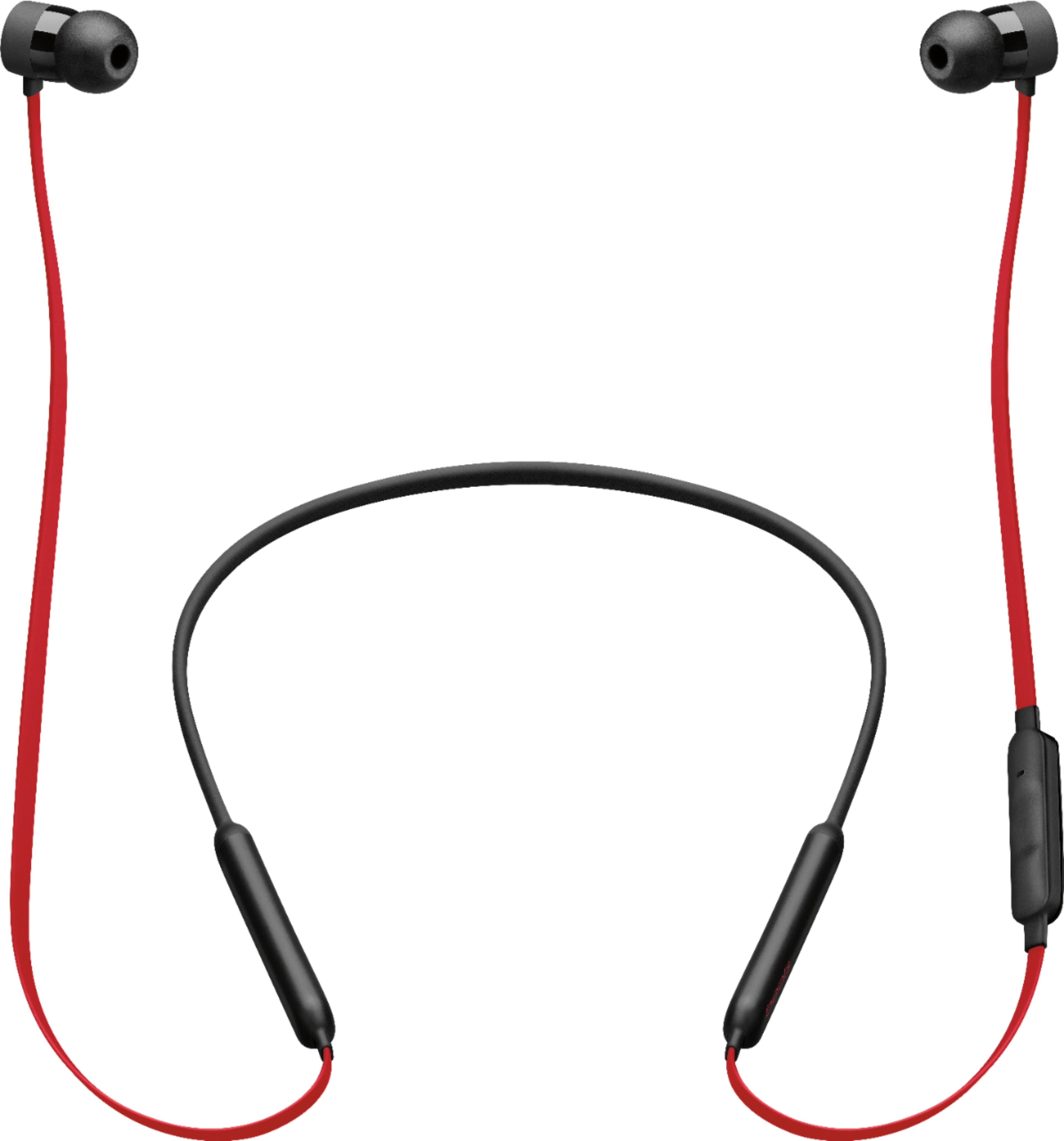 Front. Beats - BeatsX Wireless In-Ear Headphones - Defiant Black-Red.